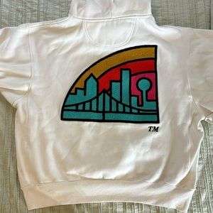 By Way Of Dallas white hoodie